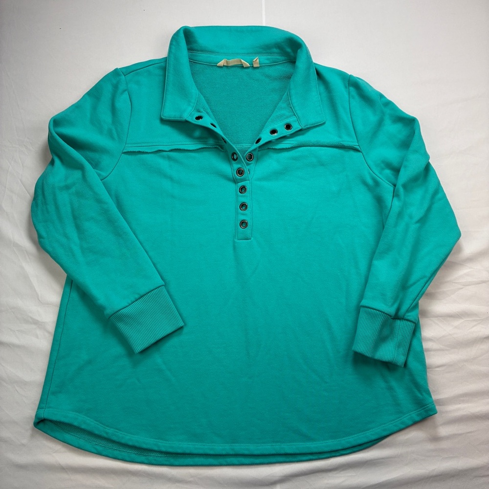 Soft Surroundings Neera French Terry Pullover Tunic Sweater